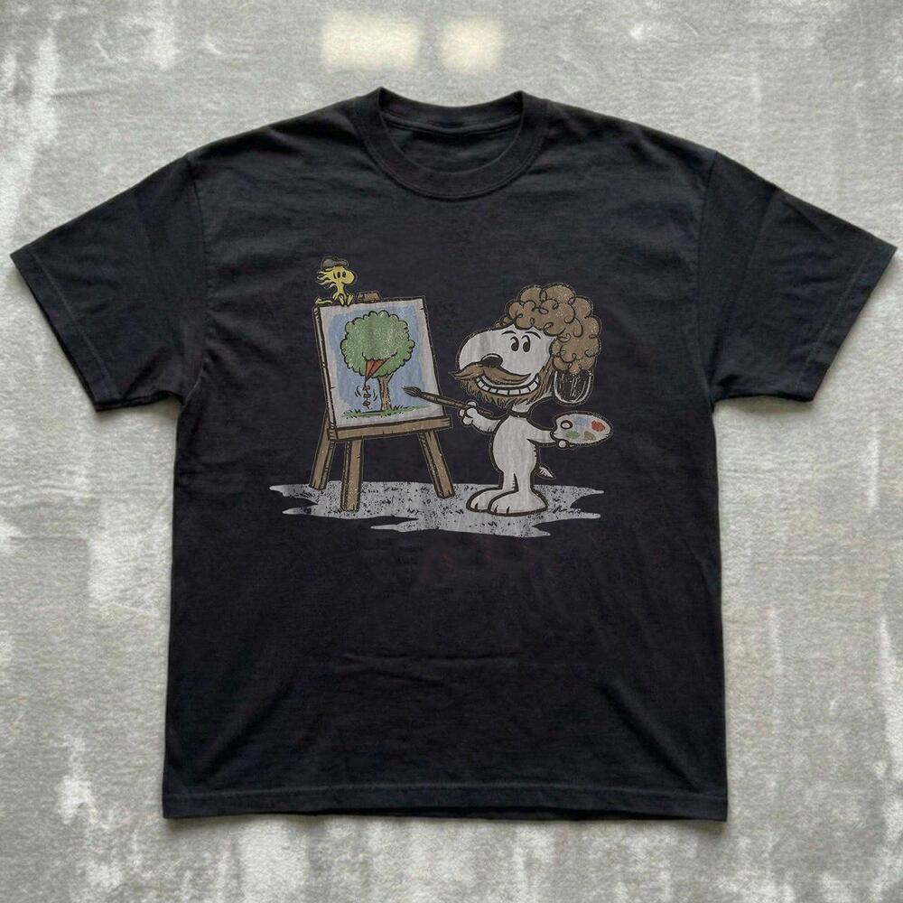 Style Snoopy Painter Dog Ross Shirt
